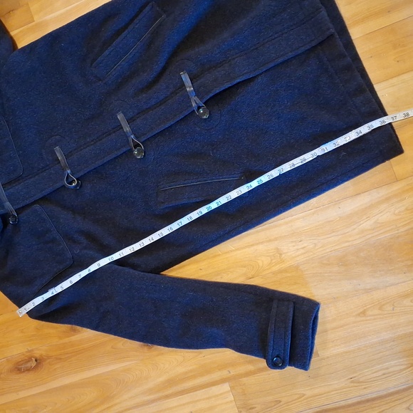 Vince Mens Duffel Toggle Coat Size Large Alpaca Wool Designer Luxury - Picture 7 of 16